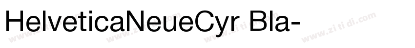 HelveticaNeueCyr Bla字体转换